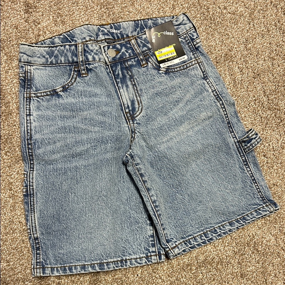 NWT Denim Bermuda Cargo Shorts - Picture 2 of 7